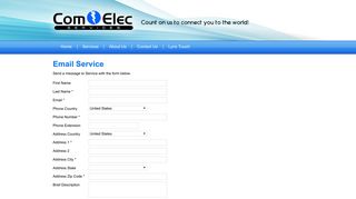 ComElec Email Service