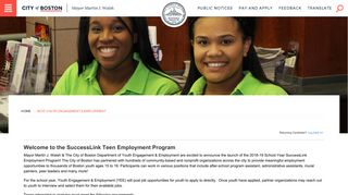BCYF Youth Engagement & Employment | Boston.gov | Welcome to ...