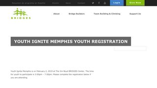 Youth Ignite Memphis Youth Registration - BRIDGES USA BRIDGES ...