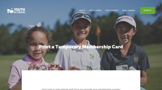 Youth on Course | Membership Card