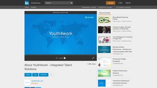 About Youth4work - Integrated Talent Solutions - SlideShare