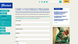 Start a YouthBuild Program | YouthBuild