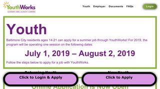 YouthWorks - Mayor's Office of Employment Development