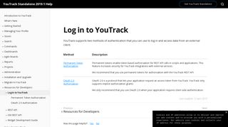 Log in to YouTrack - Help | YouTrack Standalone - JetBrains