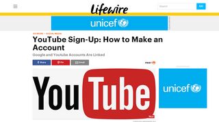 YouTube Sign-Up: How to Make an Account - Lifewire