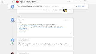 I can't sign into Youtube with my Gmail account ? - Google Product ...