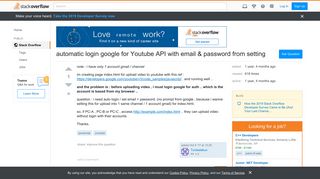automatic login google for Youtube API with email & password from ...