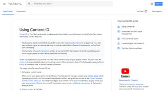 Using Content ID - YouTube Help - Google Support
