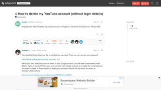 How to delete my YouTube account (without login details) - SitePoint