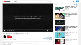 How Create Fake Login Page - Kali linux Tut #1 - YouTube