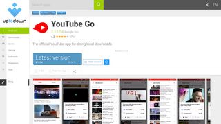 YouTube Go 2.07.52 for Android - Download