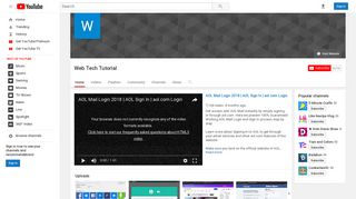 Web Tech Tutorial - YouTube