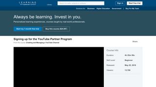 Signing up for the YouTube Partner Program - LinkedIn