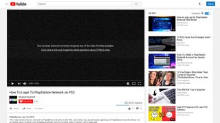 How To Login To PlayStation Network on PS3 - YouTube