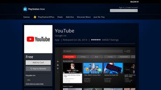 YouTube on PS4 | Official PlayStation™Store US
