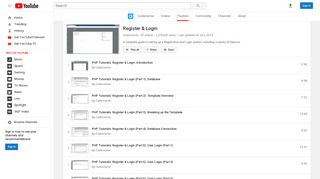 Register & Login - YouTube