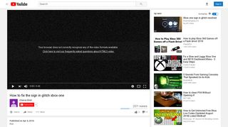 How to fix the sign in glitch xbox one - YouTube