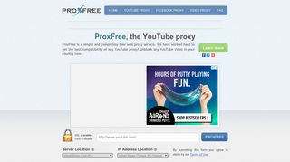 ProxFree: Unblock YouTube Proxy