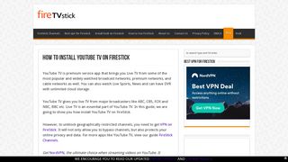 How to Install YouTube TV on FireStick - Firestick Hacks