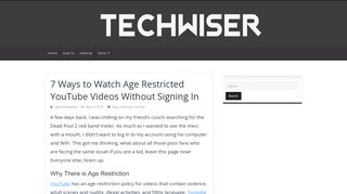 7 Ways to Watch Age Restricted YouTube Videos Without Signing In ...
