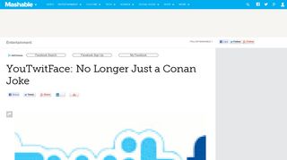 YouTwitFace: No Longer Just a Conan Joke - Mashable