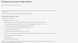 Change account name in My Account - QuickBooks Support - Intuit