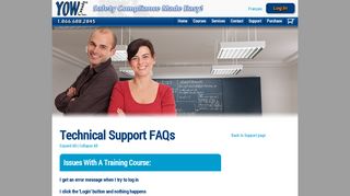 Technical Support FAQs - YOW Canada Inc.