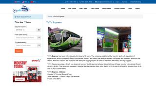 YoYo Express | Bus ticket online booking | BusOnlineTicket.com