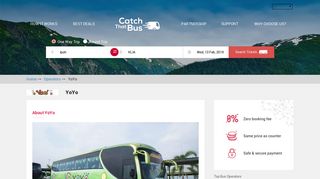 Book YoYo Bus Tickets Online - CatchThatBus