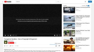 Yoyogames Sandbox - Hero of Copyright Infringement - YouTube