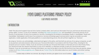 Privacy | YoYo Games