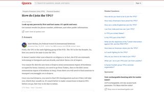 How to join the YPG - Quora