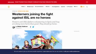 Westerners joining the fight against ISIL are no heroes | Syria | Al ...