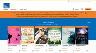 Brisbane City Council Library Services - OverDrive