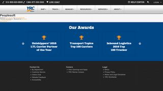 Peoplesoft | YRC Freight - The Original LTL Carrier Since 1924