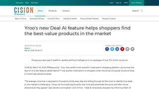 Yroo's new Deal AI feature helps shoppers find the best-value ...