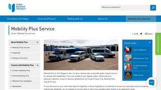 Mobility Plus Service - YRT