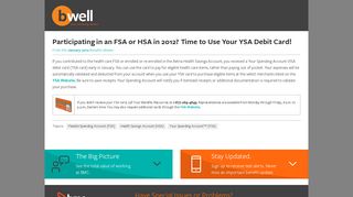 Time to Use Your YSA Debit Card! - BMC Software - My Benefits