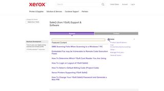 SafeQ (from YSoft) Support - Xerox Support