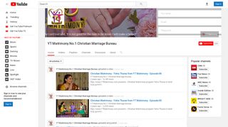 YT Matrimony No.1 Christian Marriage Bureau - YouTube