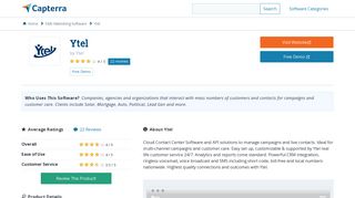 Ytel Reviews and Pricing - 2019 - Capterra
