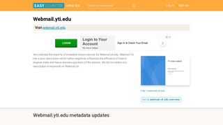 Webmail Yti (Webmail.yti.edu) - Sign In - Easycounter