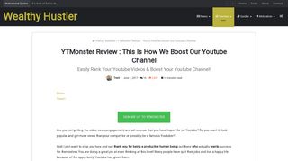 YTMonster Review : This Is How We Boost Our Youtube Channel