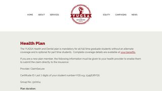 Health Plan - York University Graduate Students' Association
