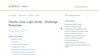 Ubuntu Linux Login Guide - Challenge Response : Yubico Support