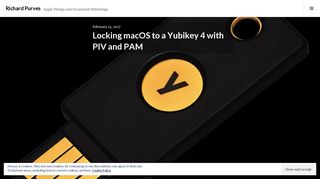 Locking macOS to a Yubikey 4 with PIV and PAM – Richard Purves