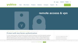 Secure VPN & Remote Access with Two-Factor Authentication | Yubico