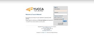 Yucca's Webmail