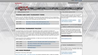 Organized Play and Ranking - Yu-Gi-Oh! TRADING CARD GAME