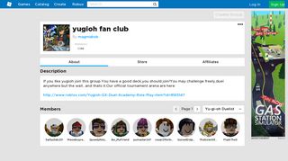 yugioh fan club - Roblox